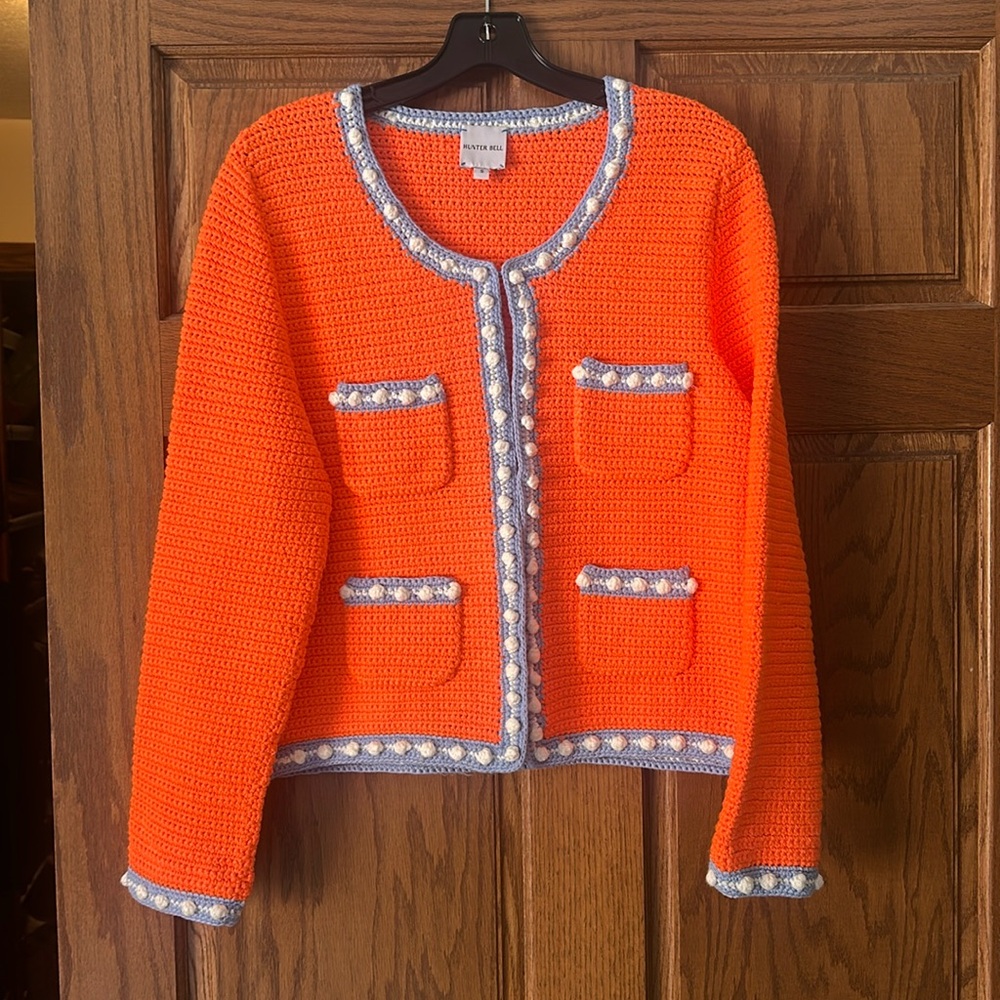Hunter Bell cardigan from 2024 Summer collection.   Size Small.  Worn once.